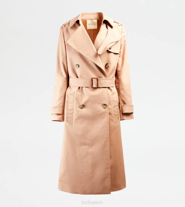 Zweireihiger Trenchcoat Frauen Tod's DZ4Z597 Beige