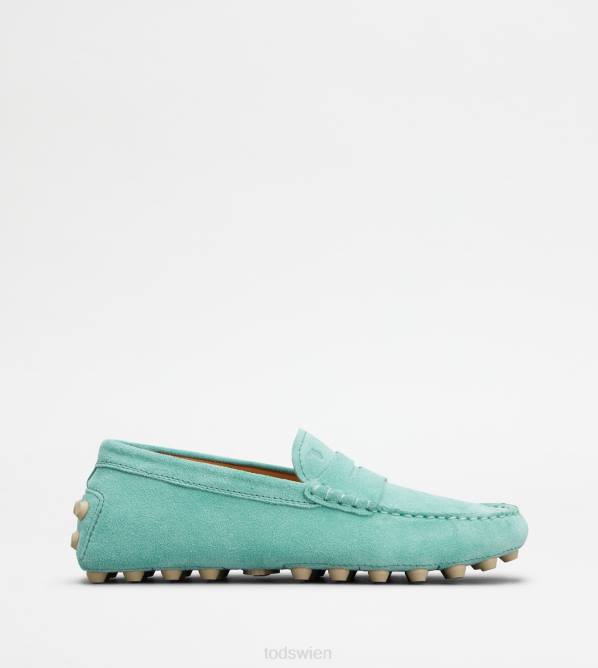 Gommino-Blase aus Wildleder Frauen Tod's DZ4Z82 hellblau