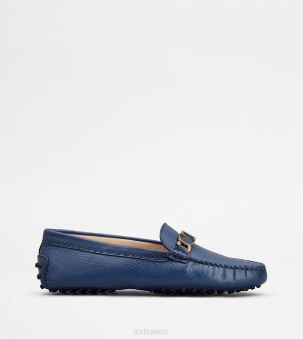 Gommino-Fahrerschuhe aus Leder Frauen Tod's DZ4Z111 Blau