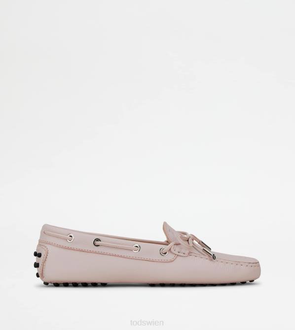 Gommino-Fahrerschuhe aus Leder Frauen Tod's DZ4Z67 Rosa