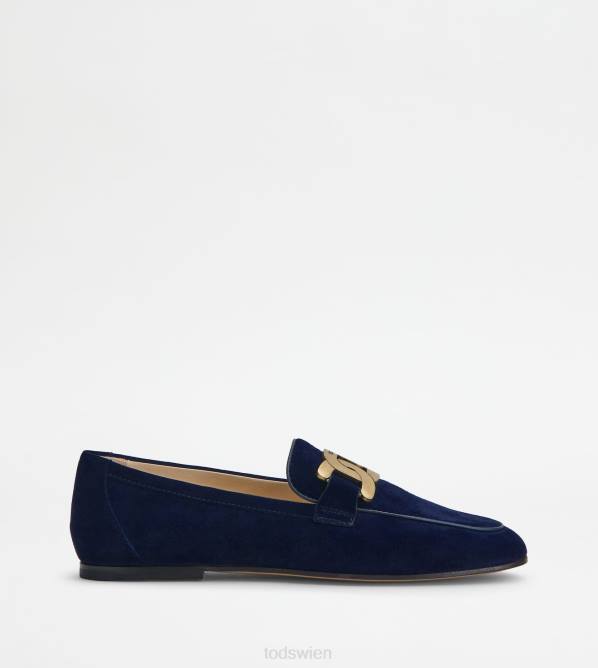 Kate-Loafer aus Wildleder Frauen Tod's DZ4Z41 Blau