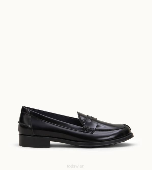 Leder-Slipper Frauen Tod's DZ4Z26 Schwarz