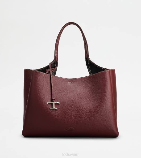 Tasche aus Leder mittel Frauen Tod's DZ4Z297 Burgund