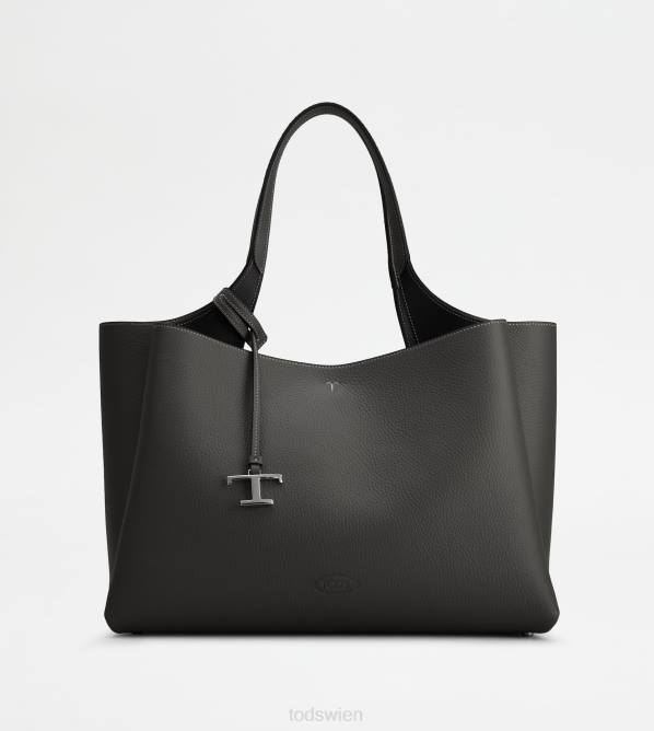 Tasche aus Leder mittel Frauen Tod's DZ4Z298 Schwarz