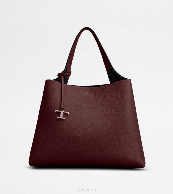 Tasche aus Leder mittel Frauen Tod's DZ4Z310 Burgund