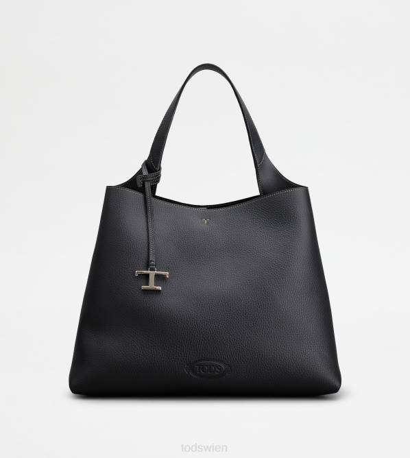 Tasche aus Leder mittel Frauen Tod's DZ4Z315 Schwarz