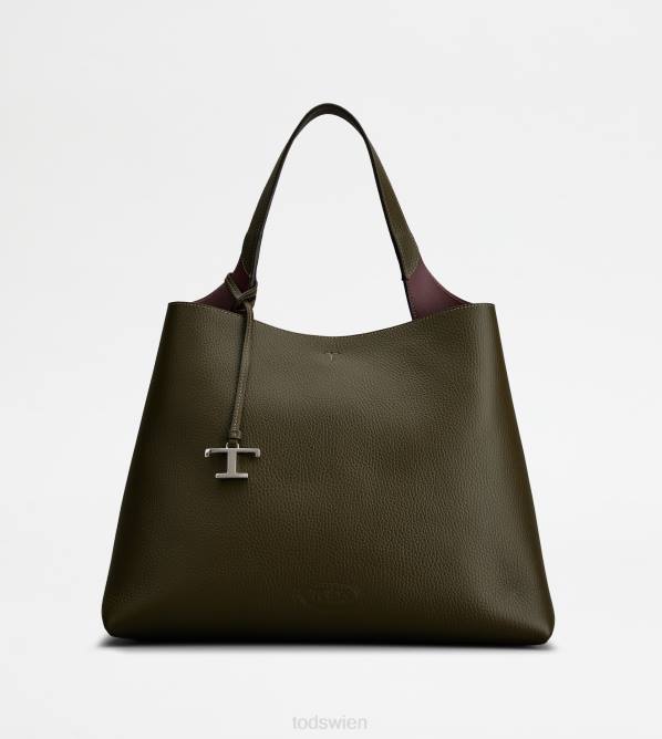 Tasche aus Leder mittel Frauen Tod's DZ4Z316 Grün