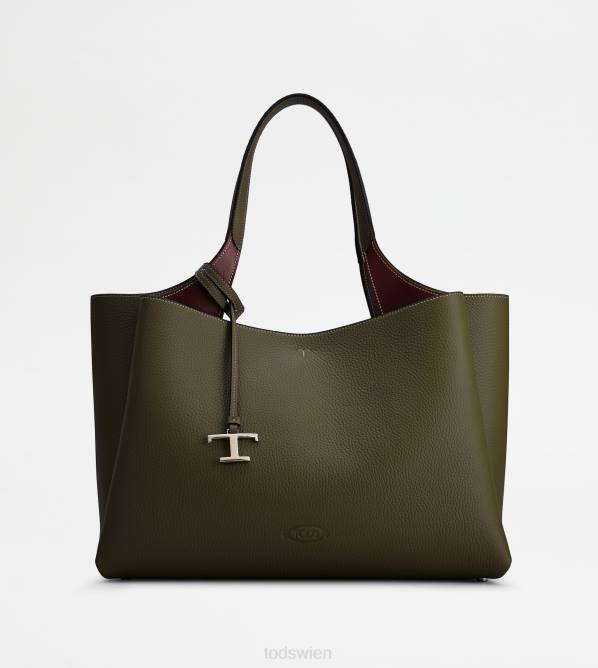 Tasche aus Leder mittel Frauen Tod's DZ4Z321 Grün