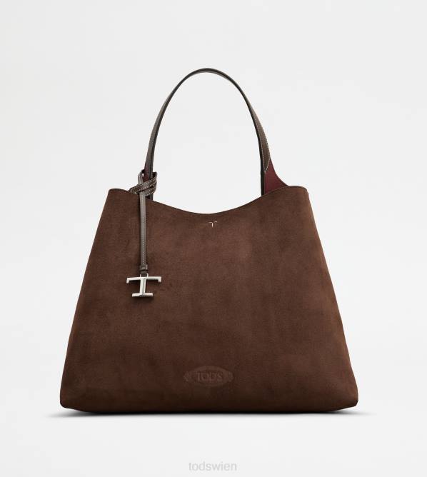 Tasche aus Wildleder, mittelgroß Frauen Tod's DZ4Z308 braun