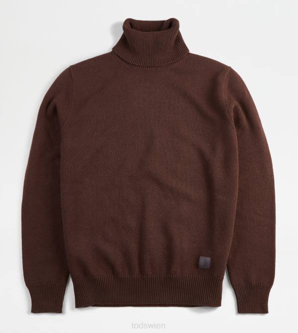 Rollkragenpullover aus Kaschmirmischung Männer Tod's DZ4Z1126 braun