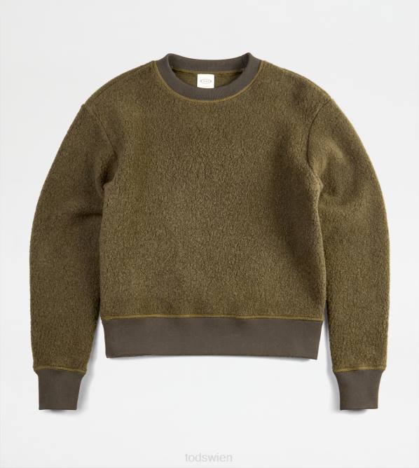 Sweatshirt aus Kaschmirmischung Männer Tod's DZ4Z1128 Grün