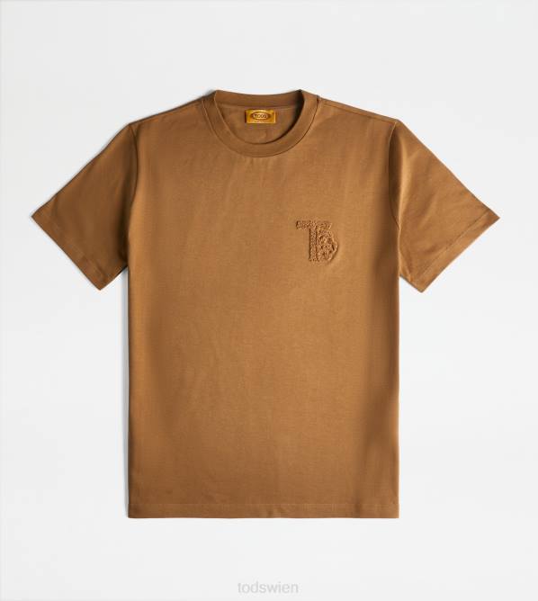 Rundhals-T-Shirt Männer Tod's DZ4Z1100 braun