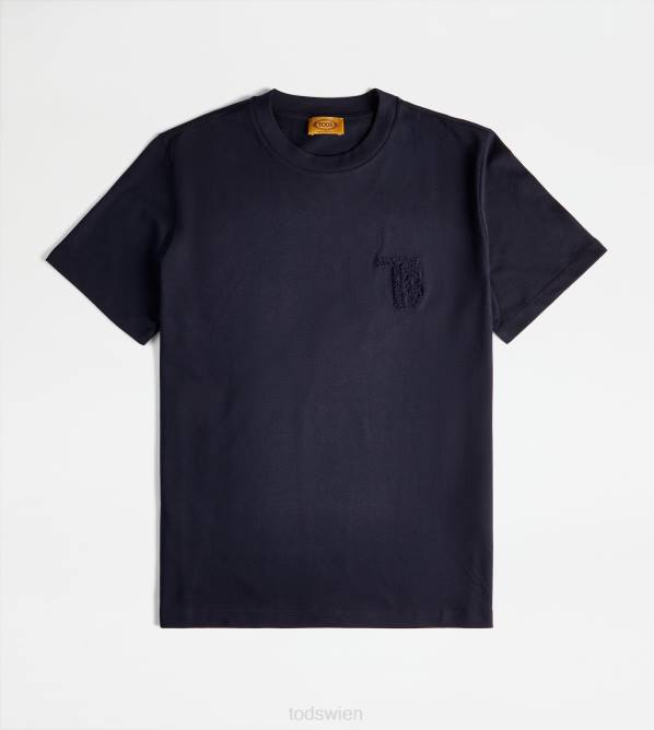 Rundhals-T-Shirt Männer Tod's DZ4Z1101 Blau