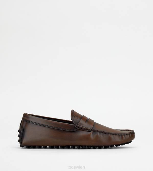 Gommino-Fahrerschuhe aus Leder Männer Tod's DZ4Z733 braun