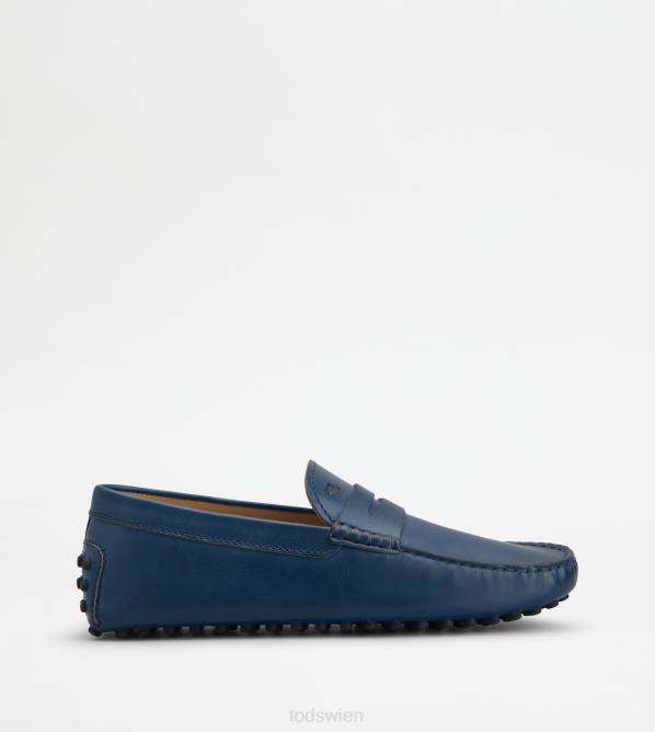 Gommino-Fahrerschuhe aus Leder Männer Tod's DZ4Z738 Blau