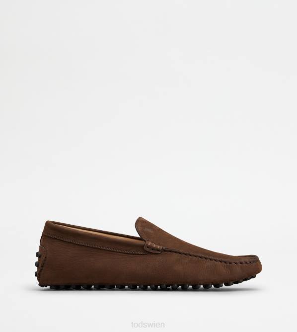 Gommino-Fahrerschuhe aus Nubuk Männer Tod's DZ4Z724 braun