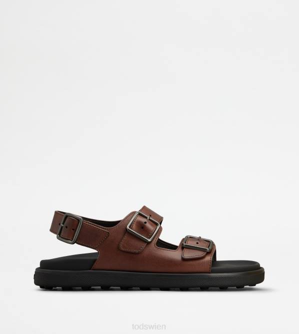 Sandalen aus Leder Männer Tod's DZ4Z916 braun