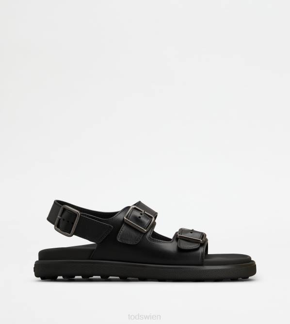 Sandalen aus Leder Männer Tod's DZ4Z917 Schwarz