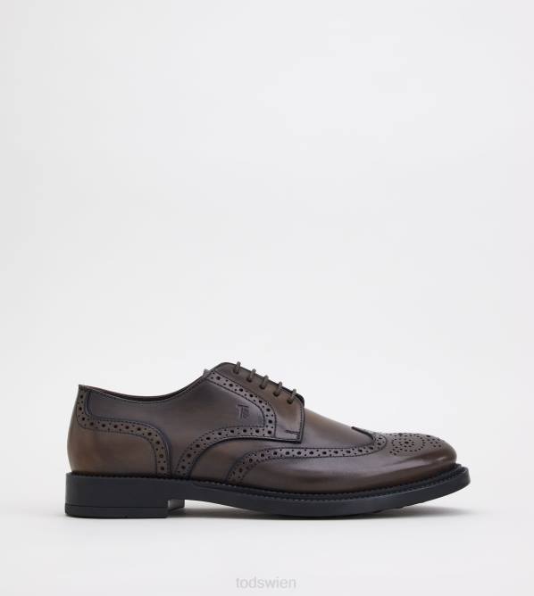 Schnürschuhe aus Leder Männer Tod's DZ4Z820 braun