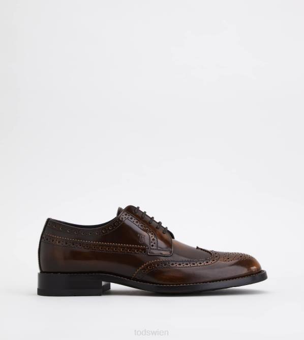 Schnürschuhe aus Leder Männer Tod's DZ4Z824 braun