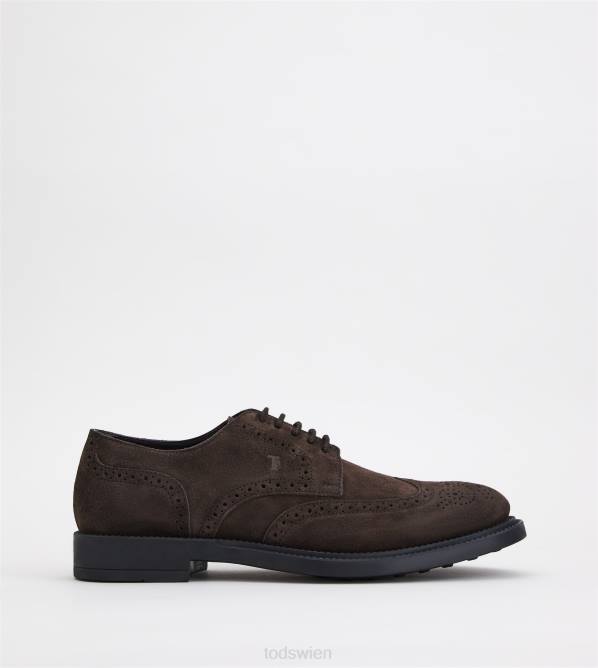 Schnürschuhe aus Wildleder Männer Tod's DZ4Z819 braun