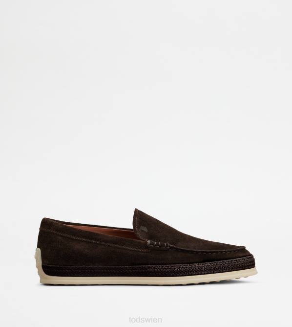 Slipper-Loafer aus Wildleder Männer Tod's DZ4Z907 braun