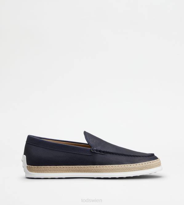 Slipper-Slipper aus Leder Männer Tod's DZ4Z900 Blau