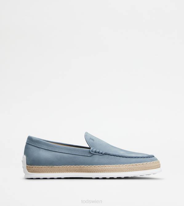 Slipper aus Nubuk Männer Tod's DZ4Z903 hellblau