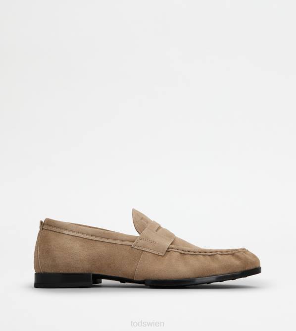 Slipper aus Wildleder Männer Tod's DZ4Z679 Beige