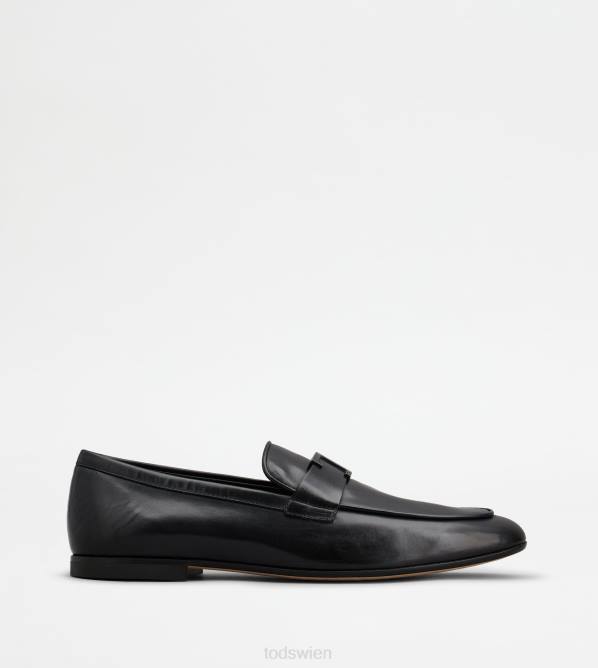 Zeitlose Slipper aus Leder Männer Tod's DZ4Z665 Schwarz