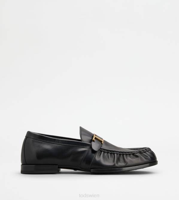 Zeitlose Slipper aus Leder Männer Tod's DZ4Z676 Schwarz