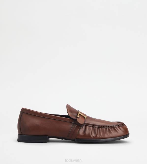 Zeitlose Slipper aus Leder Männer Tod's DZ4Z677 braun