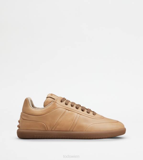 Tabs-Sneaker aus Leder Männer Tod's DZ4Z833 Beige