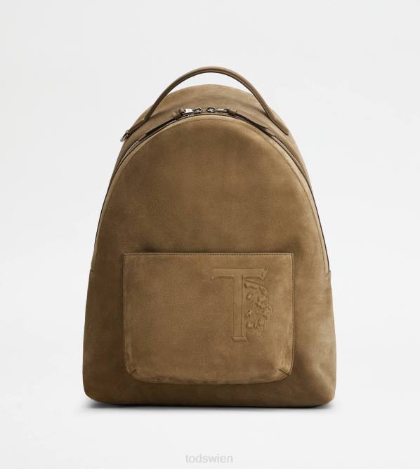 Rucksack aus Wildleder, mittelgroß Männer Tod's DZ4Z988 braun