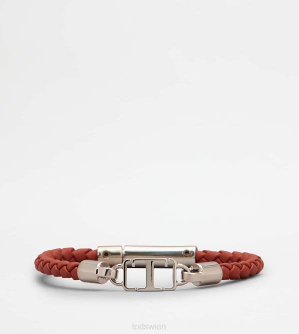 Armband aus Leder Männer Tod's DZ4Z1051 Rot